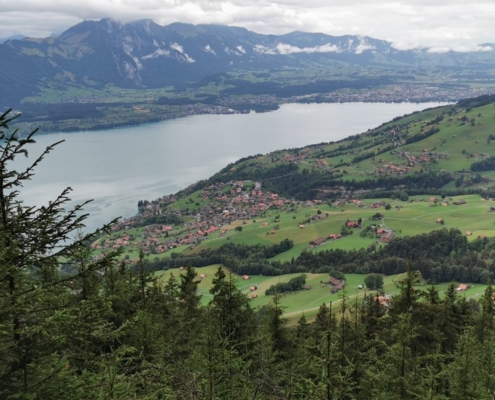 Blick auf Sigriswil und den Thunersee im Anzeichnungsgebiet